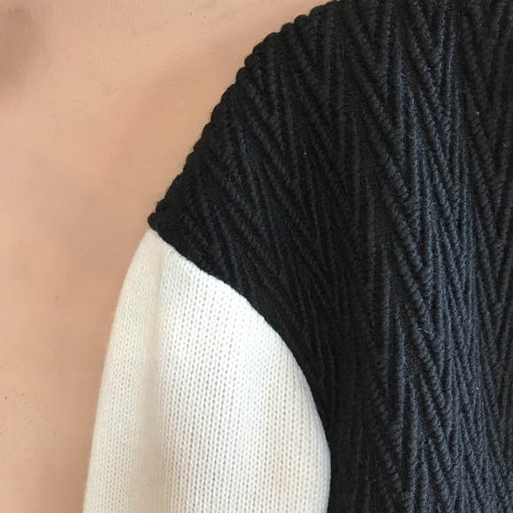 Tibi / bomber knit jacket varsity patchwork cable - Picture 7 of 9